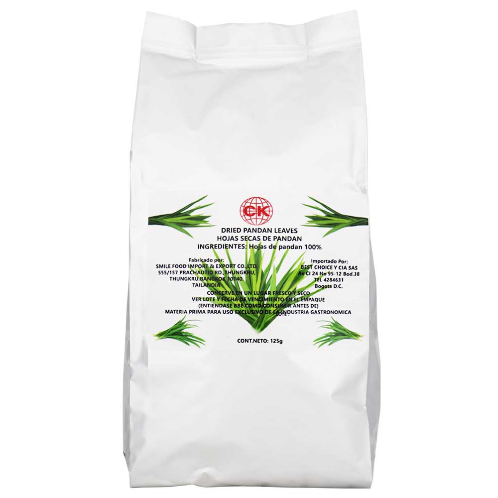 Hojas secas de pandan marca CK de 125 gramos